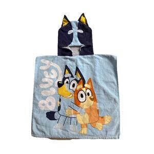 Jay Franco Bluey Piggyback Bath/Pool/Beach Hooded Poncho - 22.00" x‎